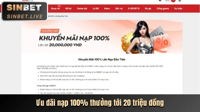 Khuyến mãi nạp tiền mỗi ngày MK Sport
